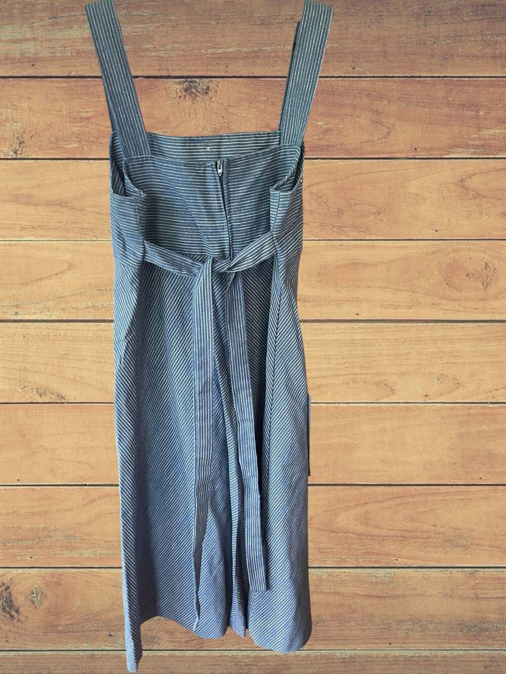 Vintage 70s Prairie Pinafore Dress Union Made USA Cottagecore Folk Midi XS S - Picture 5 of 11
